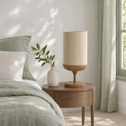 Stolní lampa Dania béžová/přírodní | Light & Living – fotografie v interiéru
