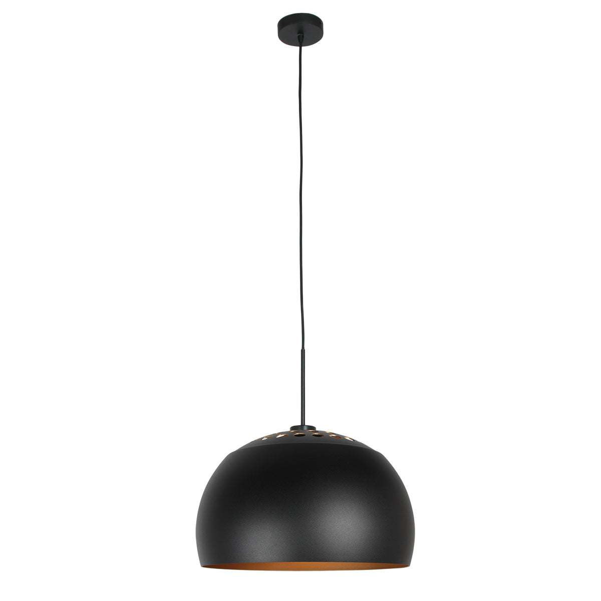 Steinhauer Globe Black fekete függőlámpa arany belsővel – 4. kép