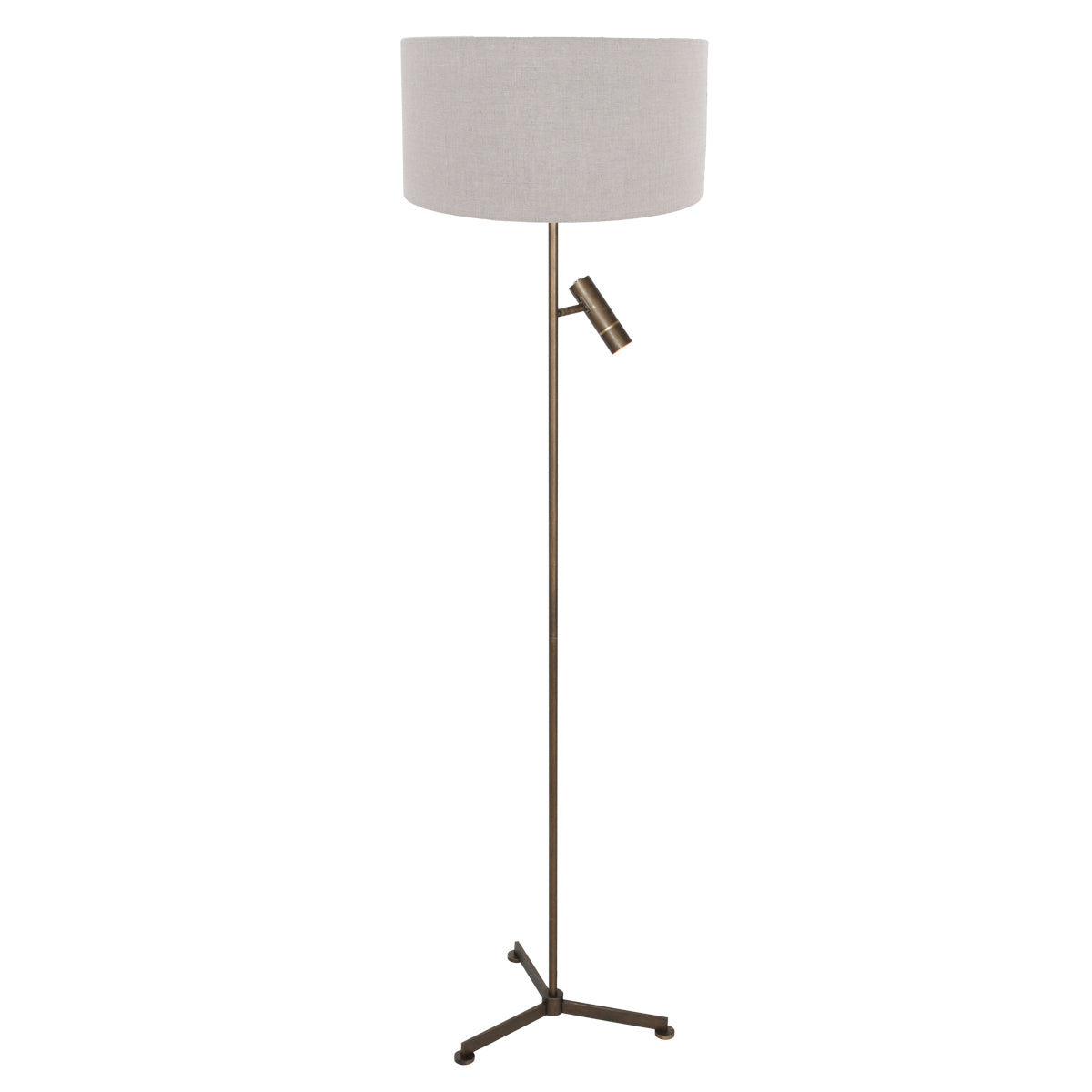 bronzen-vloerlamp-met-leeslicht-en-grijze-kap-steinhauer-stang-main-image