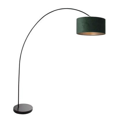 zwarte-booglamp-met-groen-lampenkap-mexlite-solva-main-image