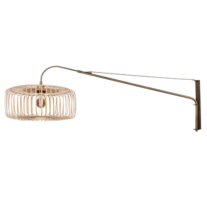 wandlamp-brons-met-bamboe-kap-steinhauer-breeza-beache-variant-image1