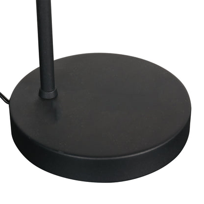 Čierna stolová lampa s okrúhlym bambusovým tienidlom Mexlite Bambus – obrázok 6