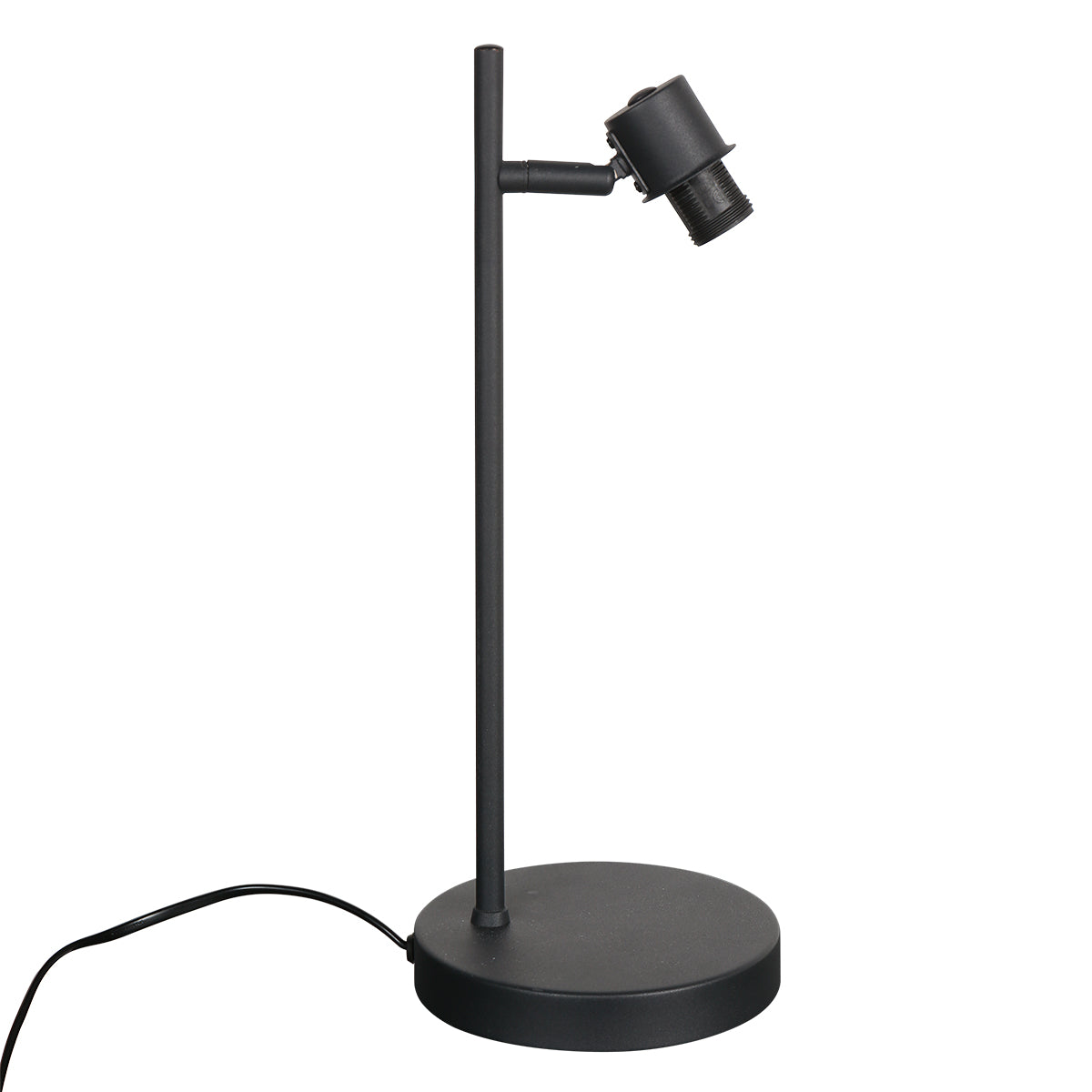 Čierna stolová lampa s okrúhlym bambusovým tienidlom Mexlite Bambus – obrázok 1