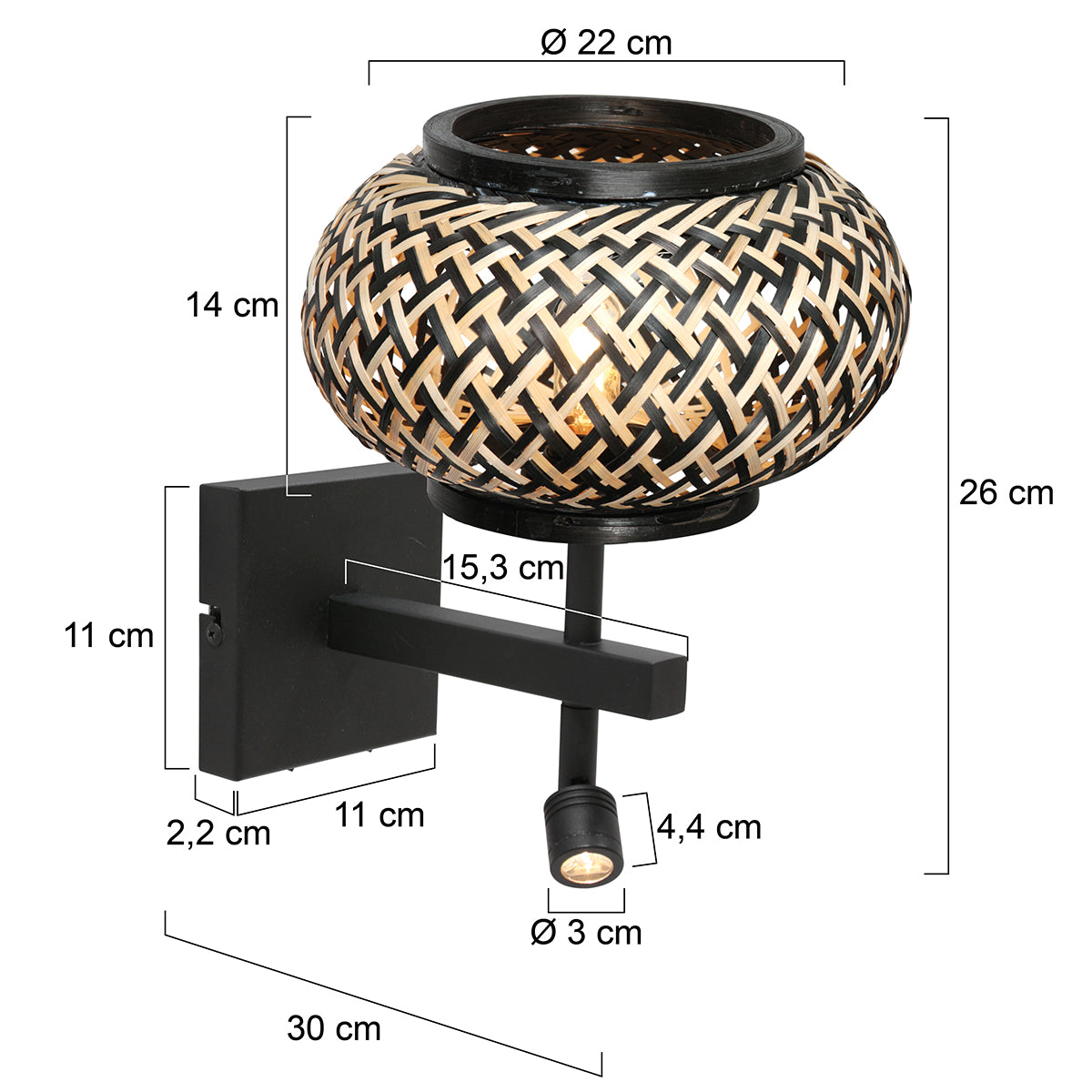 zwarte-wandlamp-met-bamboekap-en-leeslicht-steinhauer-stang-variant-image7