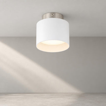 Globo Jenny White Aluminium LED Ceiling Light – studio image