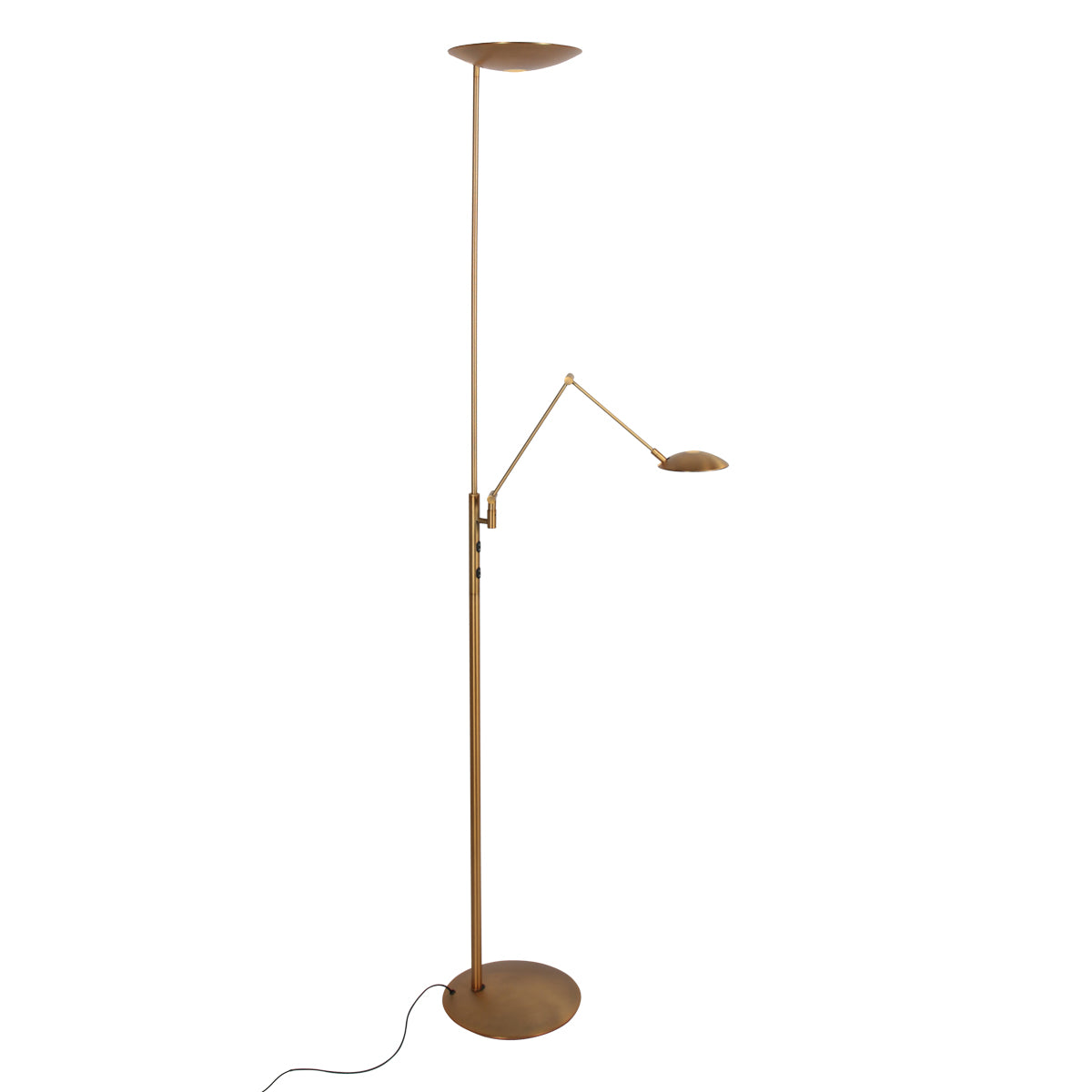 bronzen-vloerlamp-met-uplight-en-leesarm-steinhauer-daphne2-main-image