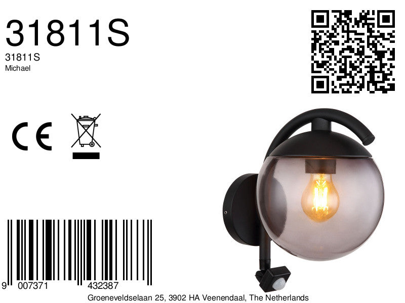 buitenlamp-zwart-modern-metaal-globo-michael-variant-image8a