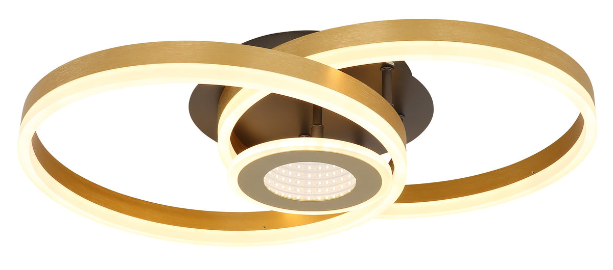 Luz de teto LED de alumínio preto de tamanho médio – imagem 4
