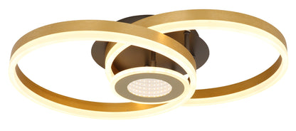 Luz de teto LED de alumínio preto de tamanho médio – imagem 4