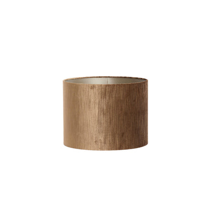 bruine-cilindervormige-fluwelen-lampenkap-light-living-flair-main-image
