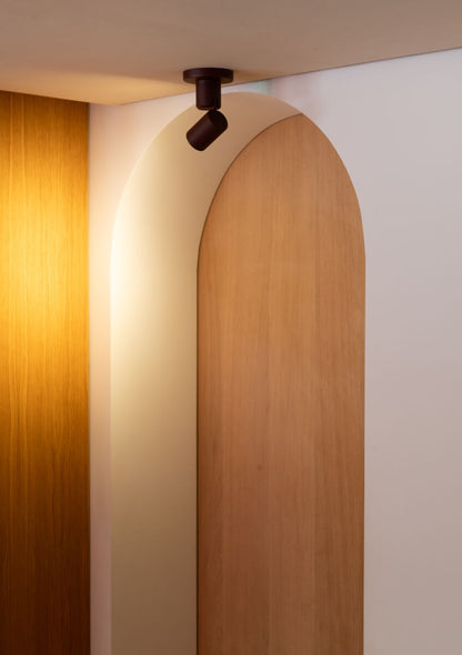 Bordeauxrode aluminium plafondlamp met ronde spot It's About RoMi Milan – afbeelding 5