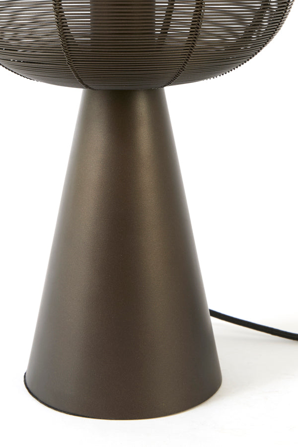 Luminária de mesa metálica dourada Light & Living Maret – imagem 3