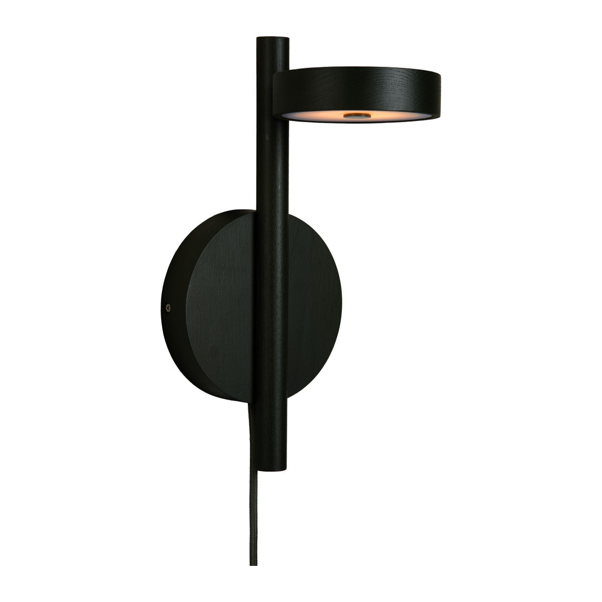 Zwarte houten wandlamp met ronde kap GOOD&MOJO Okinawa