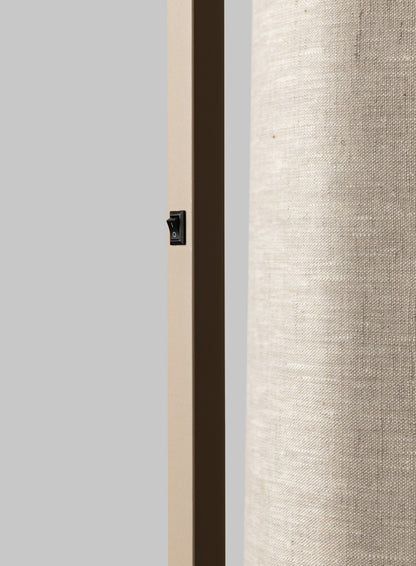 Lampada da terra in lino beige e naturale It's About RoMi Boston – immagine 5