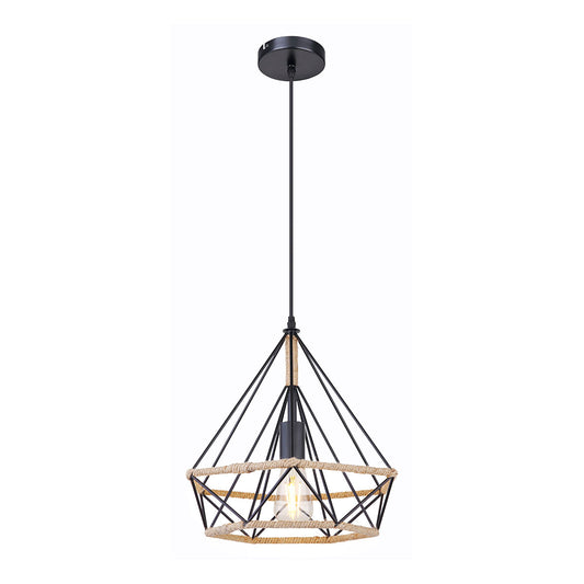 hanglamp-zwart-naturel-diamantkap-hennepweefsel-globo-ulleu-main-image