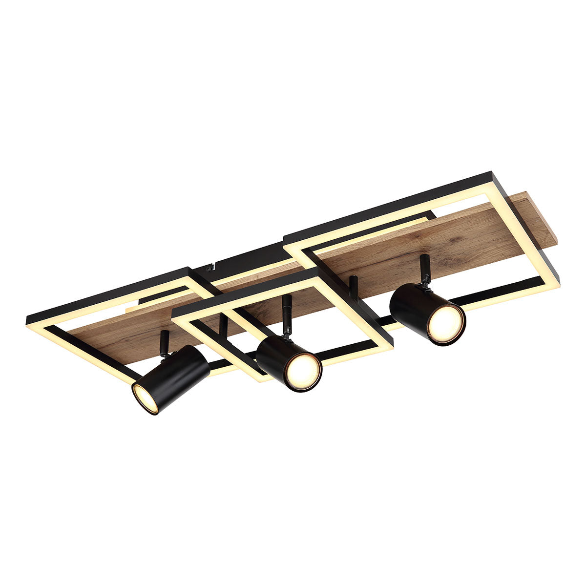 plafondlamp-3-vierkant-spots-zwart-bruin-globo-kassu-main-image