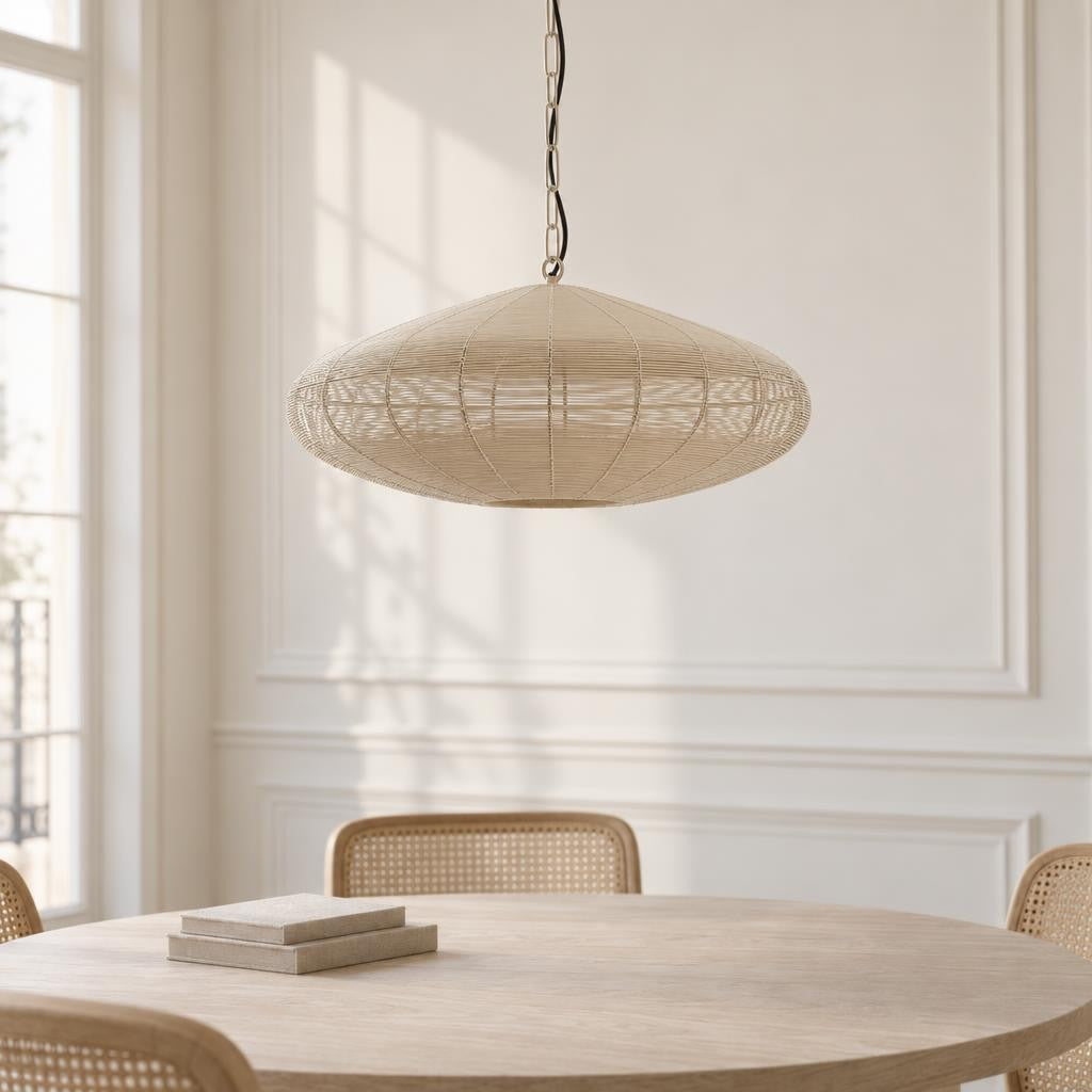 Light & Living Bahoto – beige itämainen riippuvalaisin – tunnelmakuva