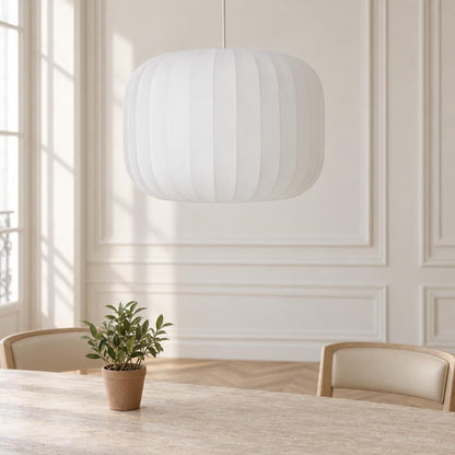 Light & Living Lexa retro hanglamp in wit – sfeerbeeld