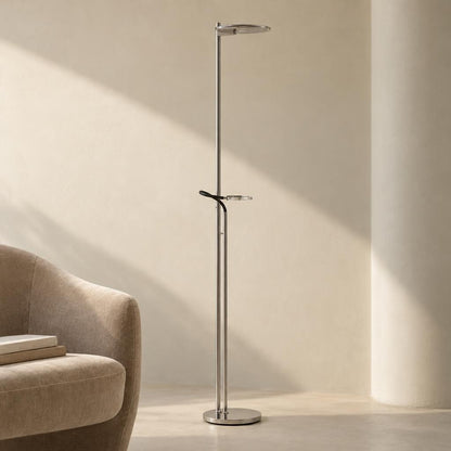 Steinhauer Turound Steel LED Floor Lamp with Reading Arm – lifestyle image
