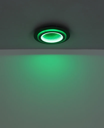 Elegantne must metalline LED 2 valgusega laelamp – pilt 12