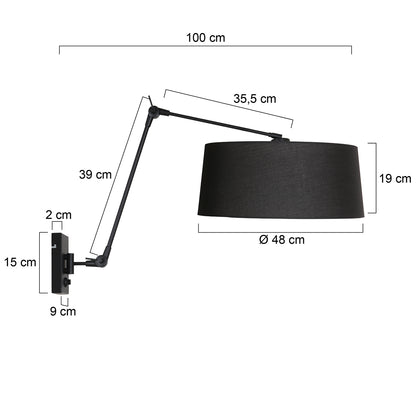 zwarte-wandlamp-met-zwarte-linnen-kap-steinhauer-prestige-chic-variant-image7