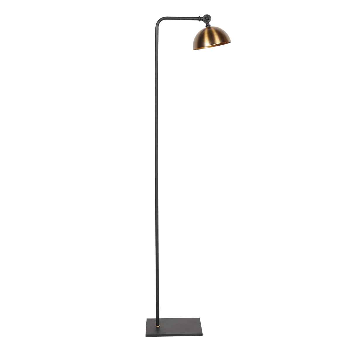 retro-zwarte-vloerlamp-bronze-kap-steinhauer-pintino-main-image