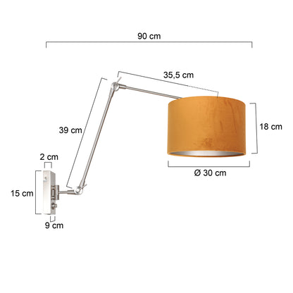 wandlamp-met-velours-kap-steinhauer-prestige-chic-variant-image7