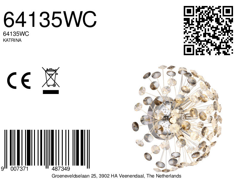 wandlamp-chroom-met-kristallen-kap-elegant-katrina-variant-image8a