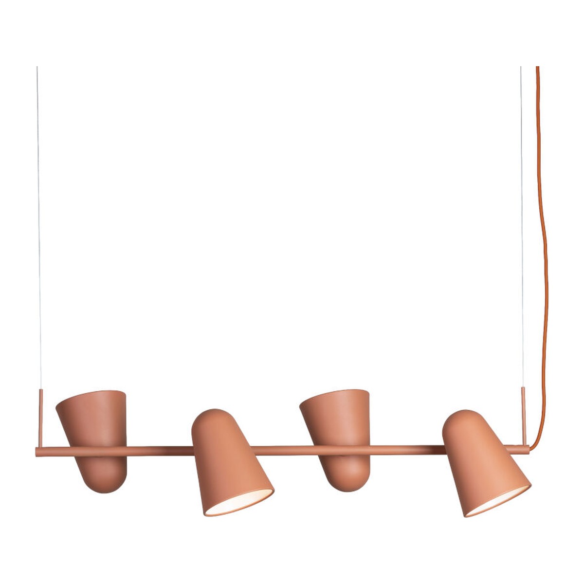 Lampadario a 3 luci in metallo terracotta caldo It's About RoMi Salamanca