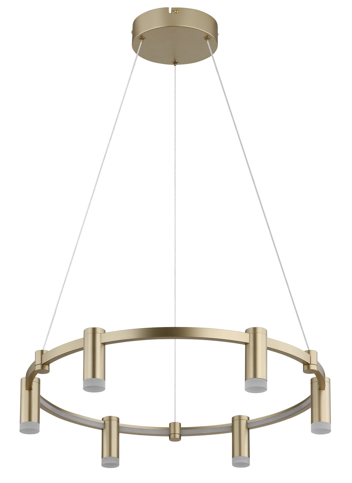 Lampada a sospensione LED metallica dorata charmante – immagine 1