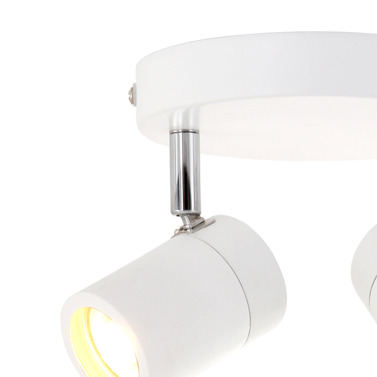 Модерен бял LED спот Mexlite Upround с 2 светлини – изображение 6