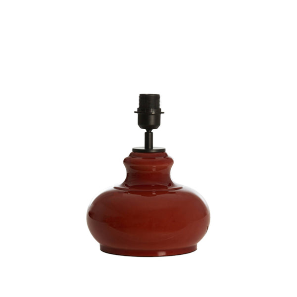 Light & Living Verde tafellamp van bruin glas
