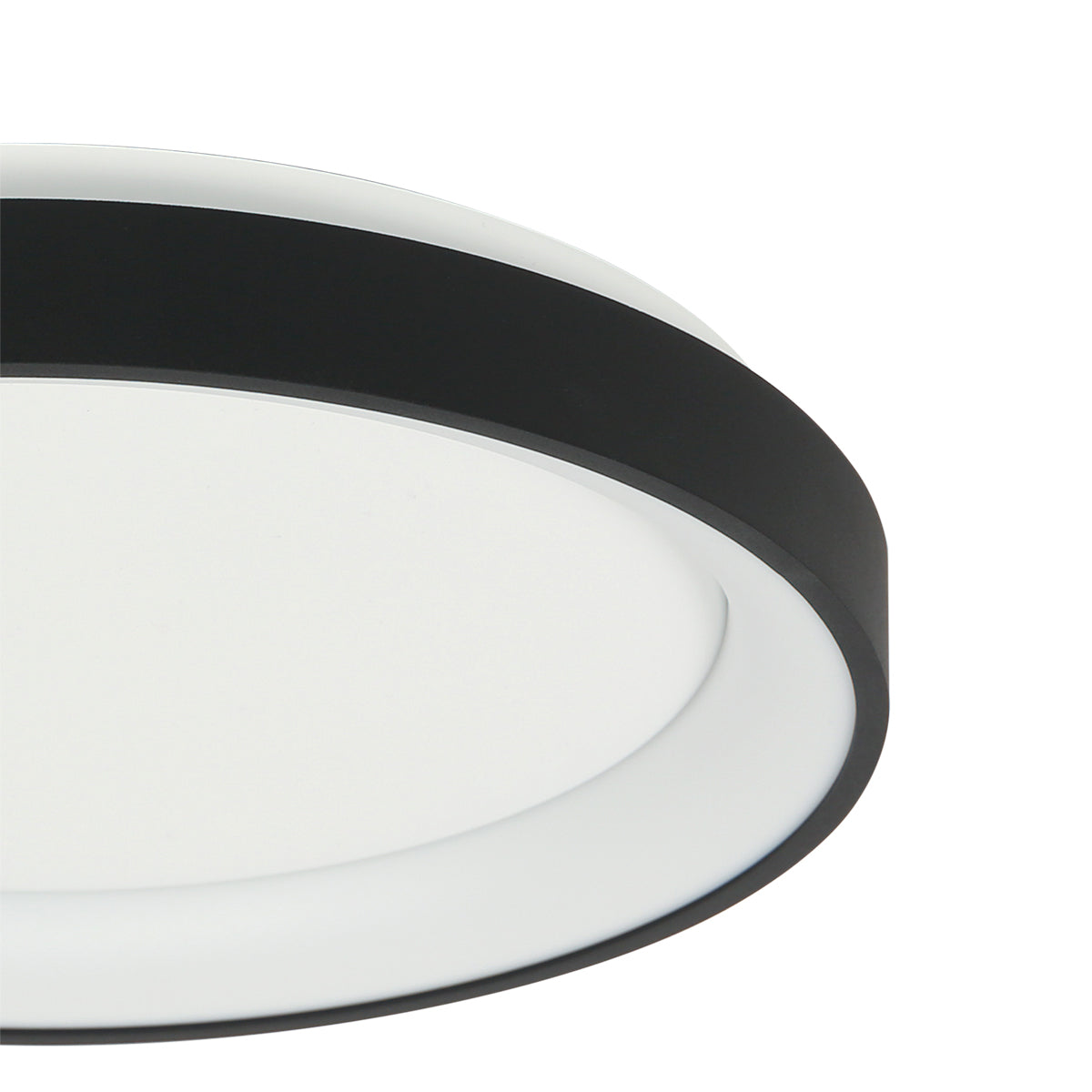 Черна кръгла LED плафониера Steinhauer Ringlede – изображение 5