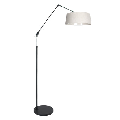 zwarte-booglamp-met-elegante-creme-kap-steinhauer-prestige-chic-main-image