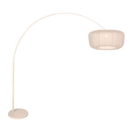 bronskleurige-booglamp-met-diepe-zwarte-stoffen-kap-steinhauer-sparkled-light-main-image