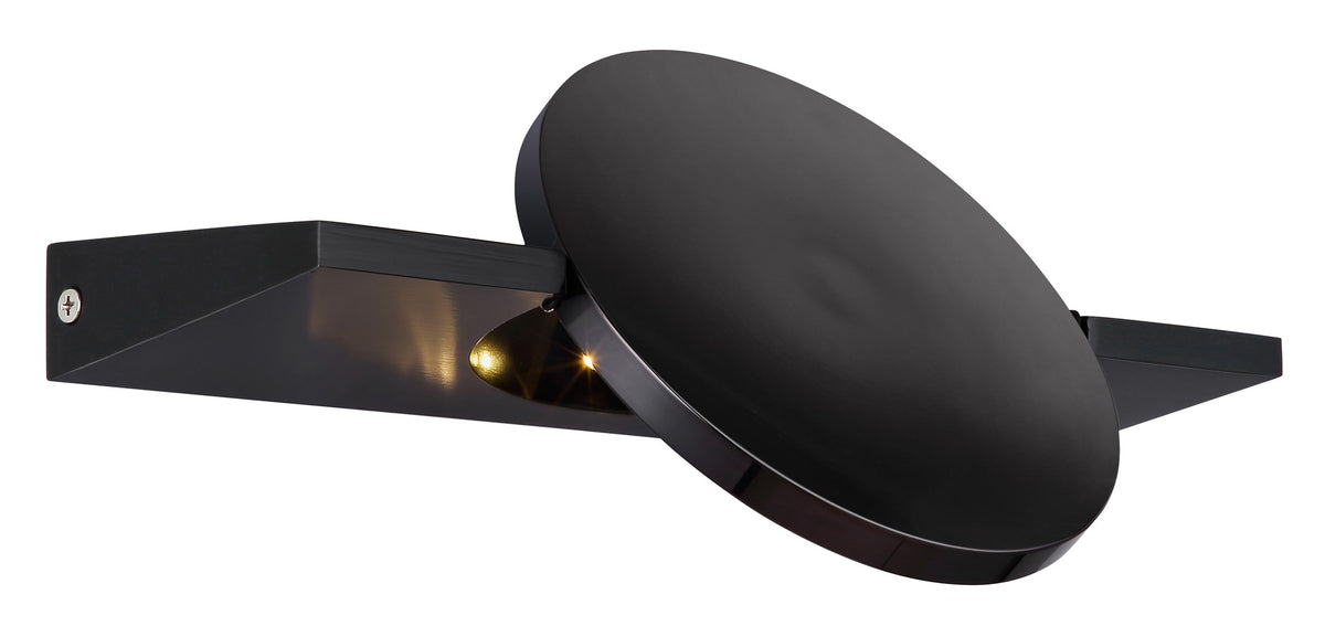 Grande lampada da parete LED in metallo gunmetal – immagine 4