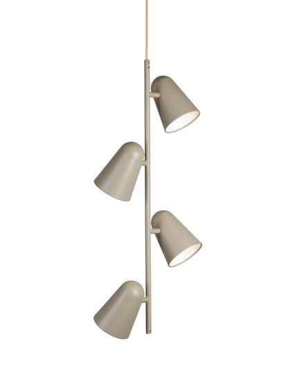 Lampada a sospensione a 3 luci di metallo color sabbia Sfeervol It's About RoMi Salamanca – immagine 3