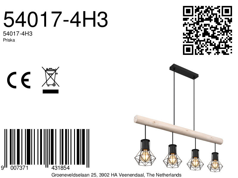 4-diamantkap-hanglamp-zwart-metaal-hout-globo-priska-variant-image8a