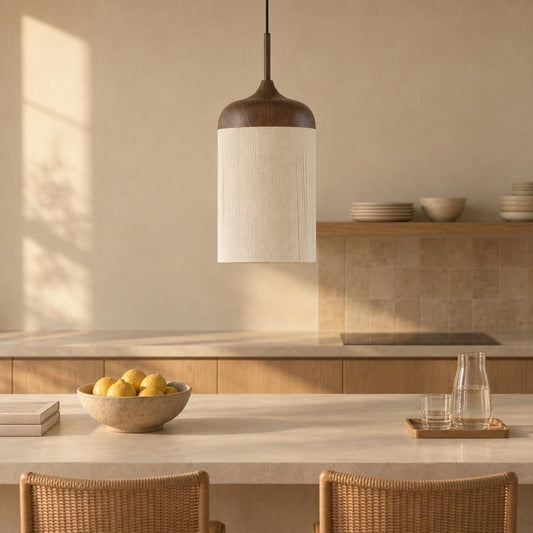 Light & Living Dania visilica od pamuka, bež-smeđa – ambijentalna fotografija