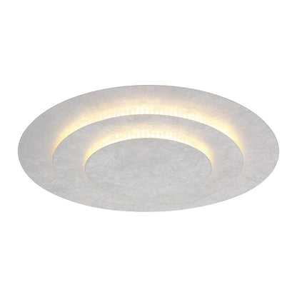 Lampada da soffitto LED metallica color argento grande