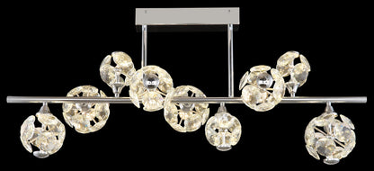 Lampada da soffitto LED in cristallo cromato elegante – immagine 4