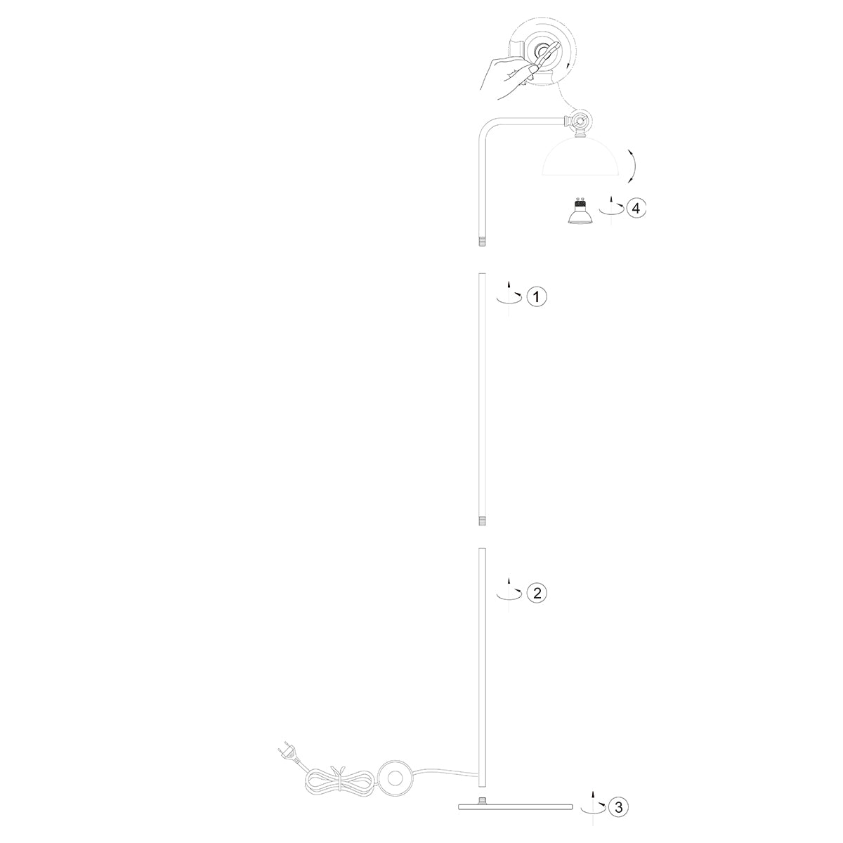retro-zwarte-vloerlamp-bronze-kap-steinhauer-pintino-variant-image9