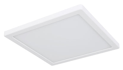 Grande lampada a soffitto LED in plastica bianca – immagine 1