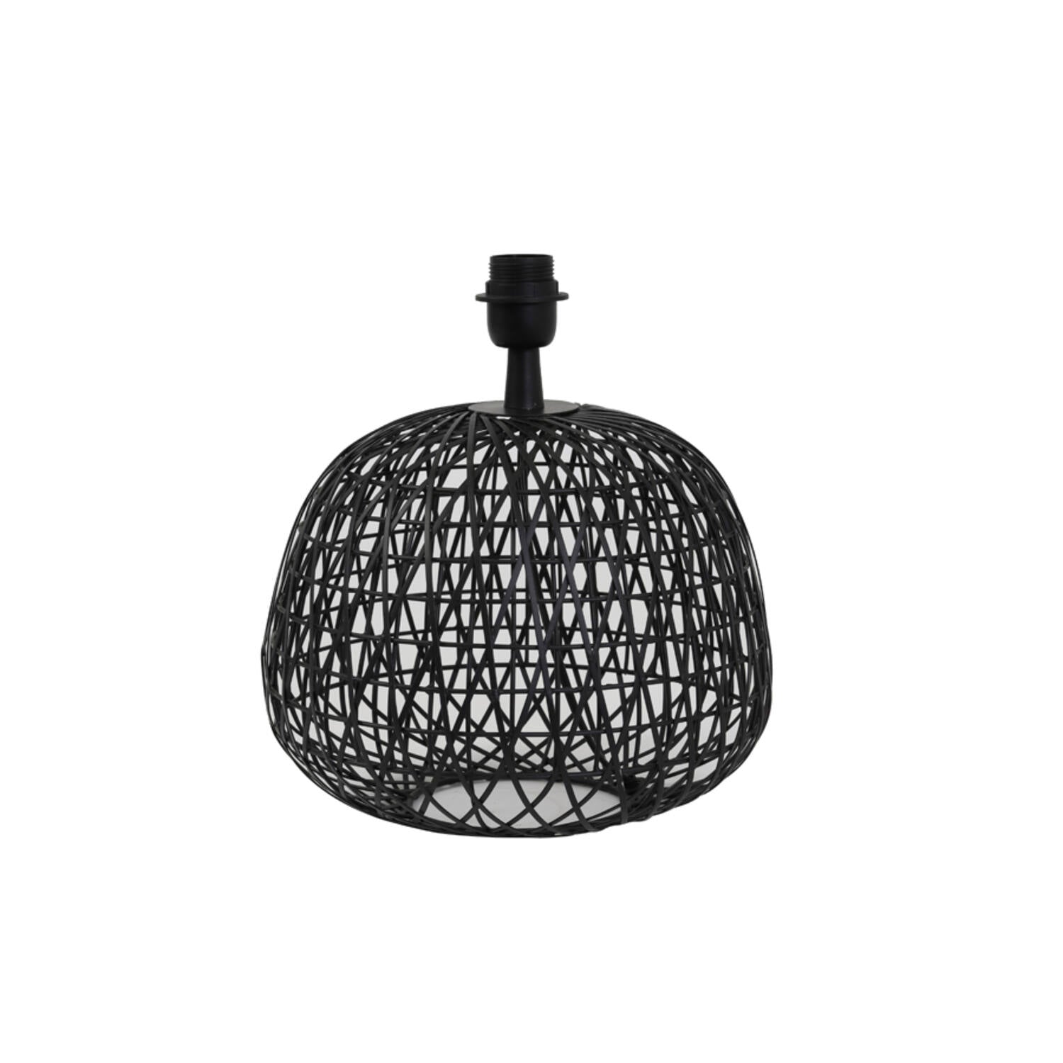 zwarte-tafellamp-light-living-alwina-met-koepelvormige-draadkap-main-image