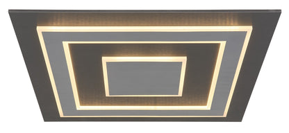 Lampada a soffitto LED in plastica antracite grande e stilosa – immagine 2