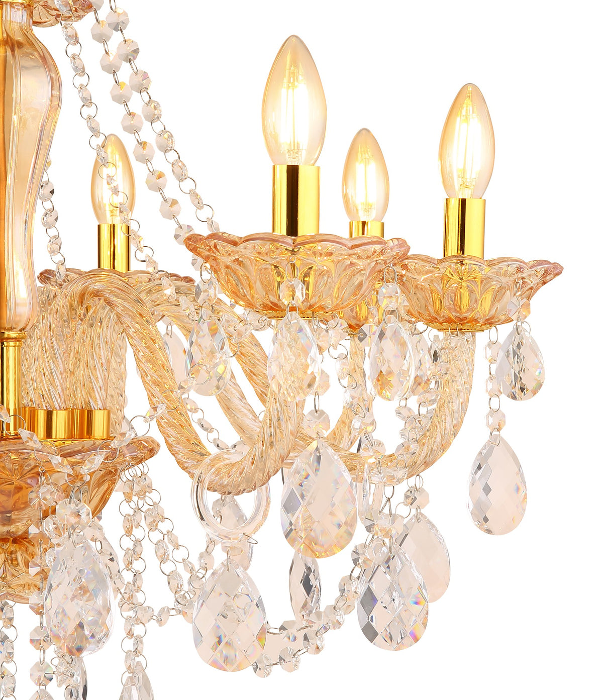 Lampadario in cristallo cromato d'atmosfera – immagine 2