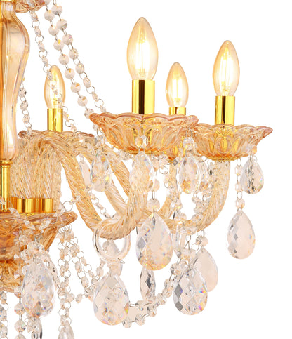 Lampadario in cristallo cromato d'atmosfera – immagine 2