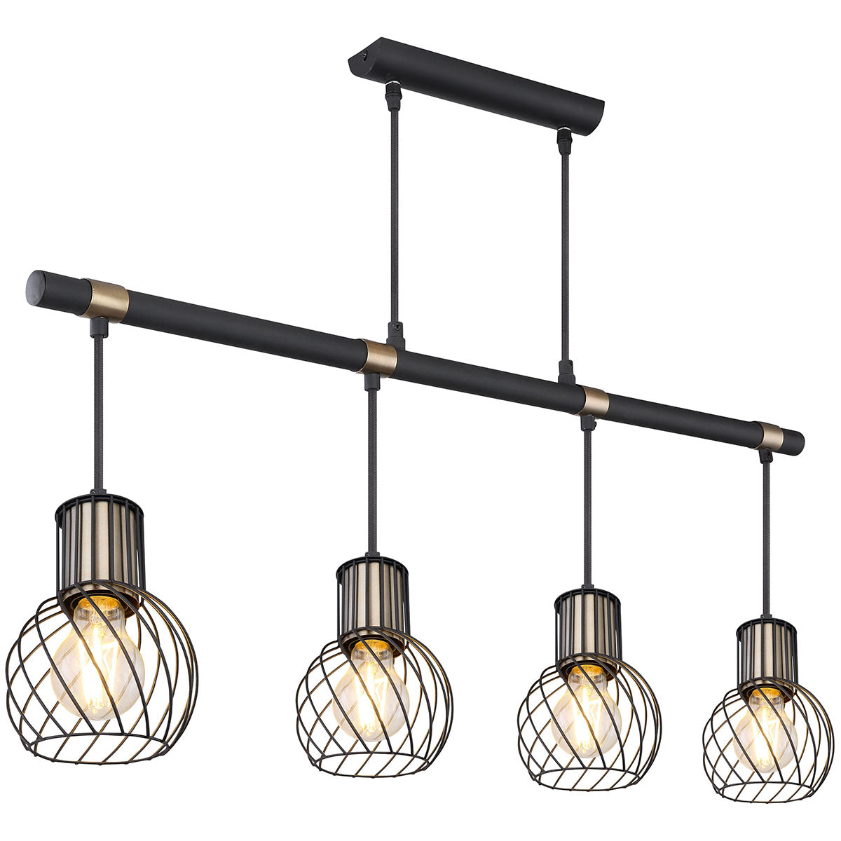 hanglamp-4-lichts-rasterkap-zwart-goud-globo-argusto-main-image