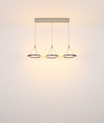 Lampa suspendată din metal negru elegant cu LED – imaginea 5