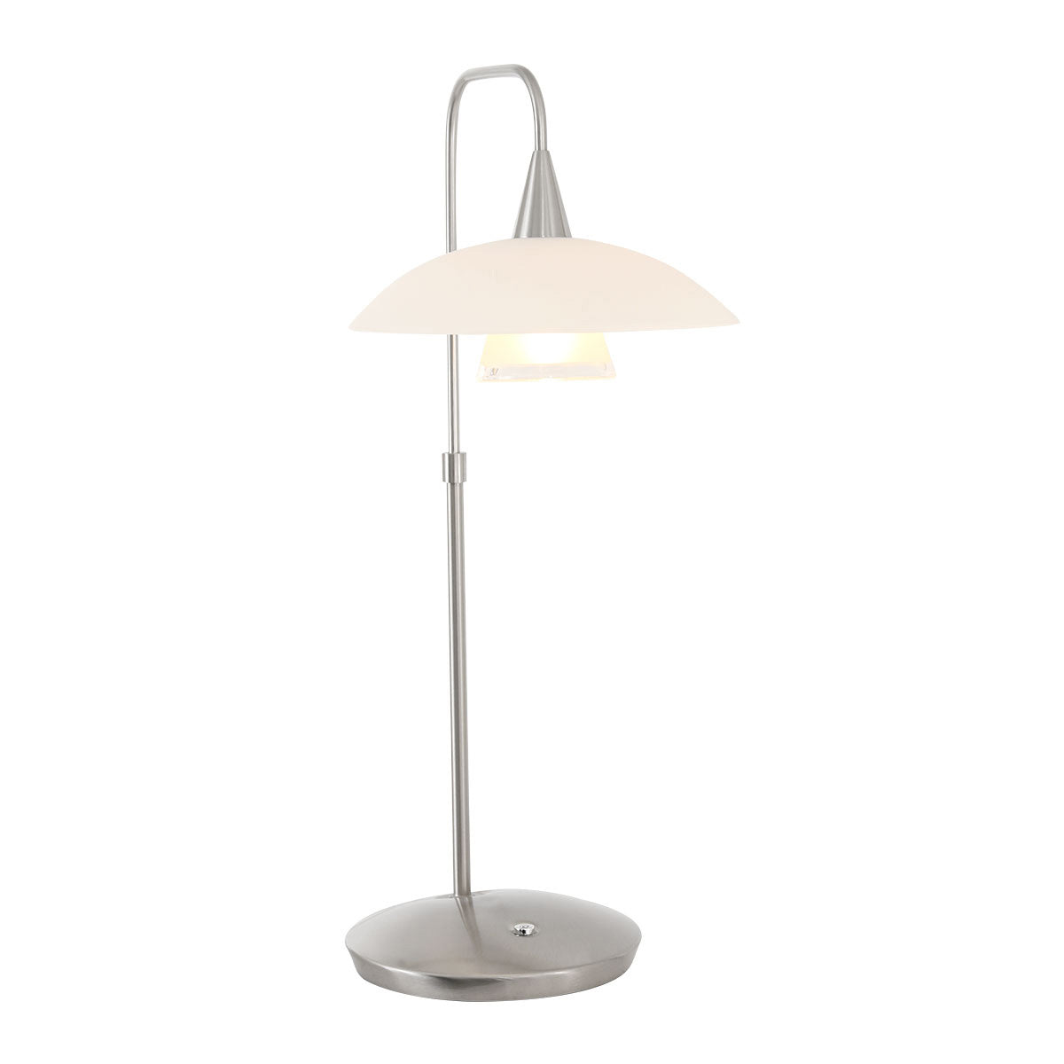 Steinhauer Tallerken tafellamp staal en glas